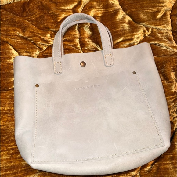 PLG Portland Leather Goods Mini Crossbody Tote in Beluga - Picture 1 of 4